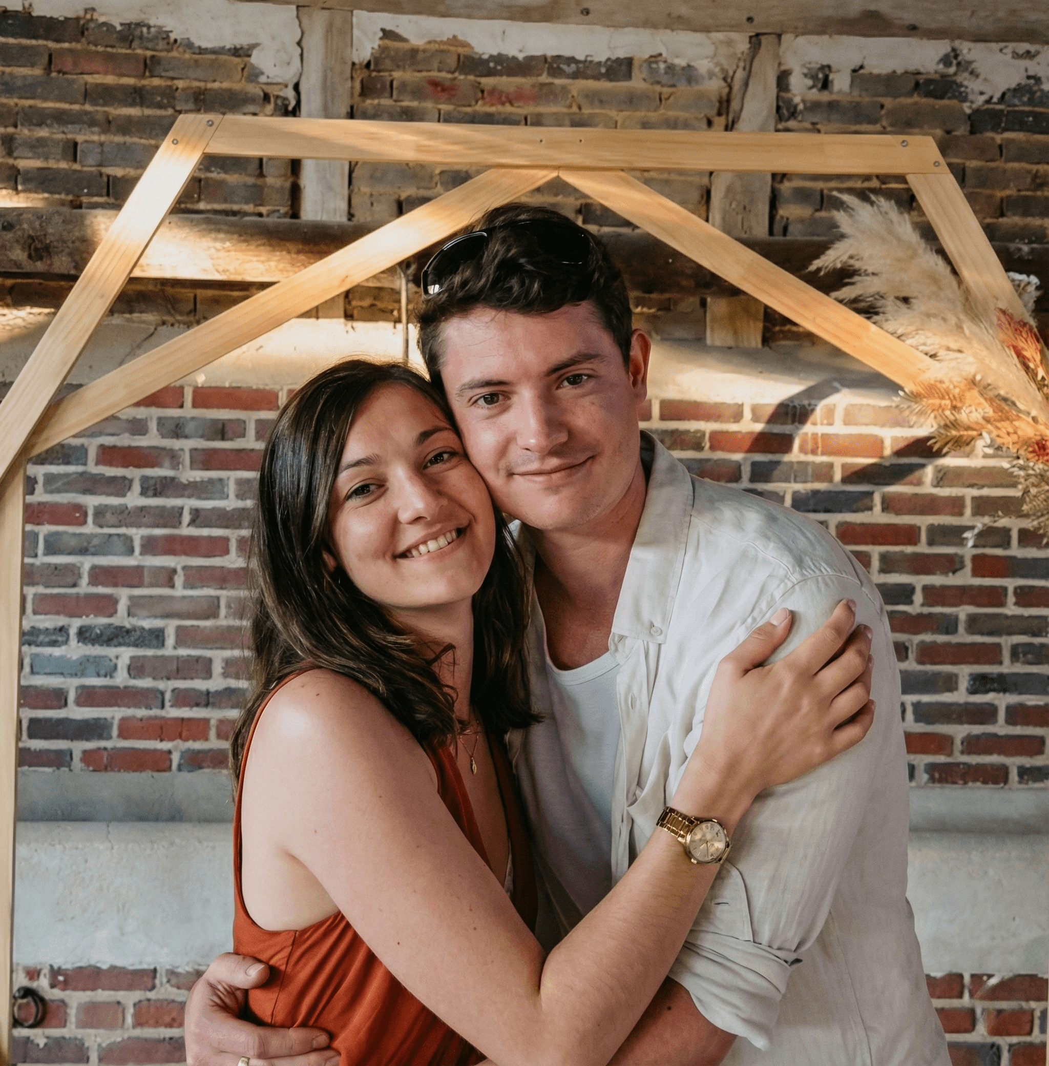 Photo de Marine et Bryan créateurs du Chronobooth