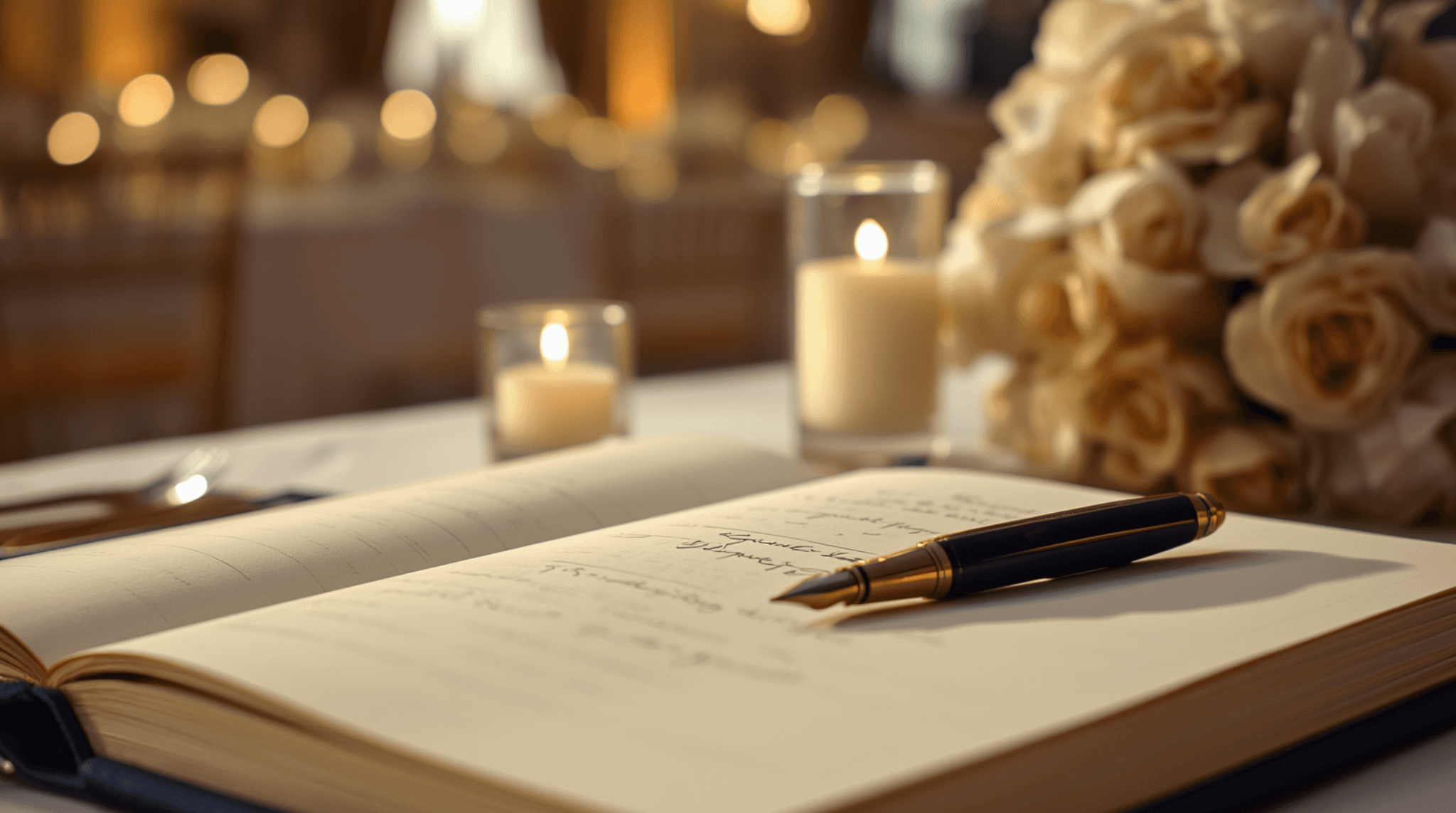 Quoi écrire dans un livre d'or de mariage ? Exemples et générateur de messages
